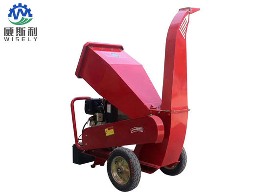 Chine 15KW Mulcher chipper en bois diesel rouge, font du jardinage machine chipper de défibreur fournisseur